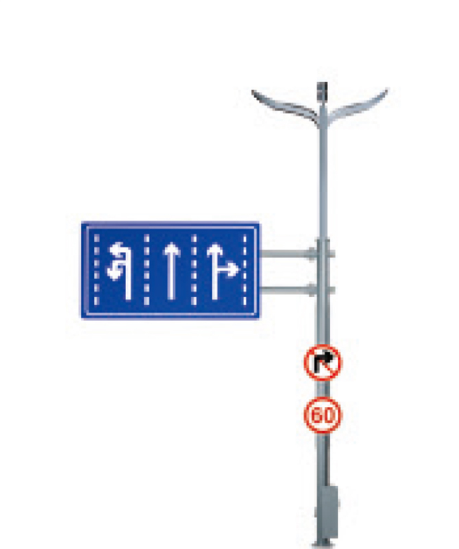 โพสต์โคมไฟที่ครอบคลุมประเภท C ไฟถนน LED พลังงานสูง