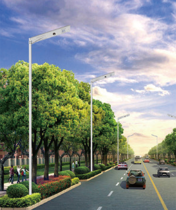 TYN-057 ไฟถนนโซลาร์แบบบูรณาการ